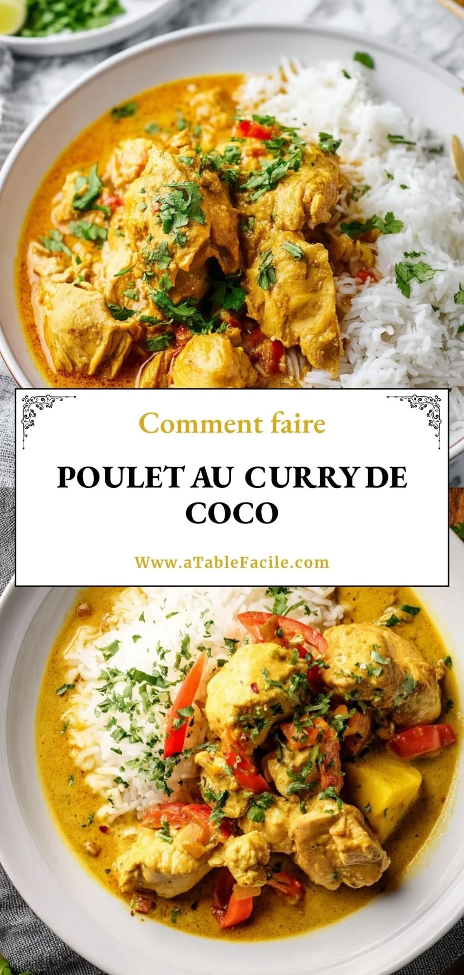 Poulet Au Curry De Coco - Pin 1