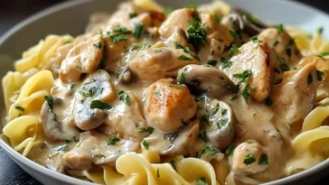 Poulet Stroganoff Crémeux- 1