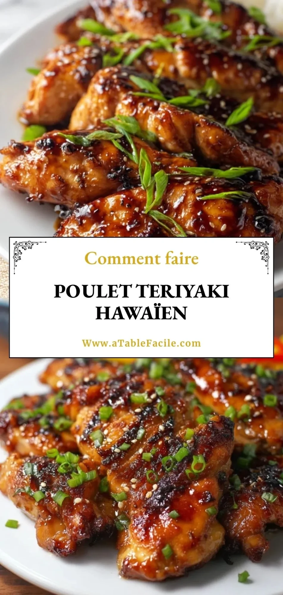 Poulet Teriyaki Hawaïen - Pin 1