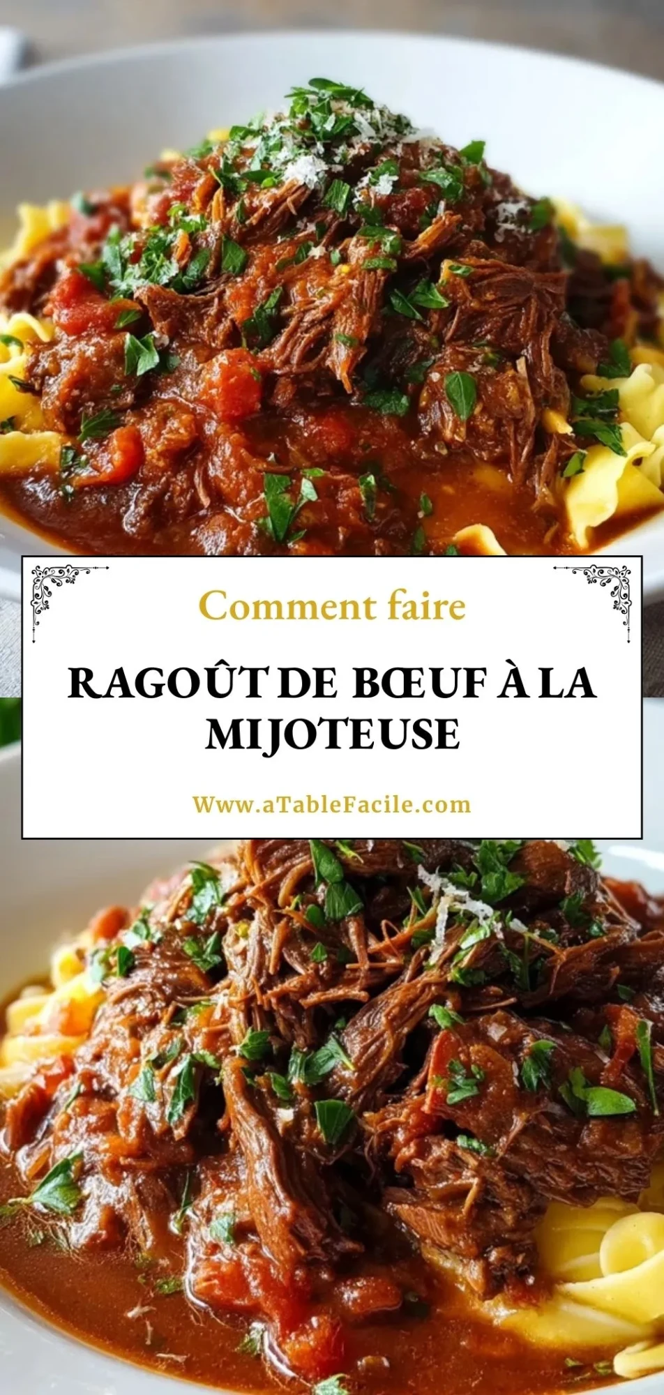 Ragoût De Bœuf À La Mijoteuse - Pin 1