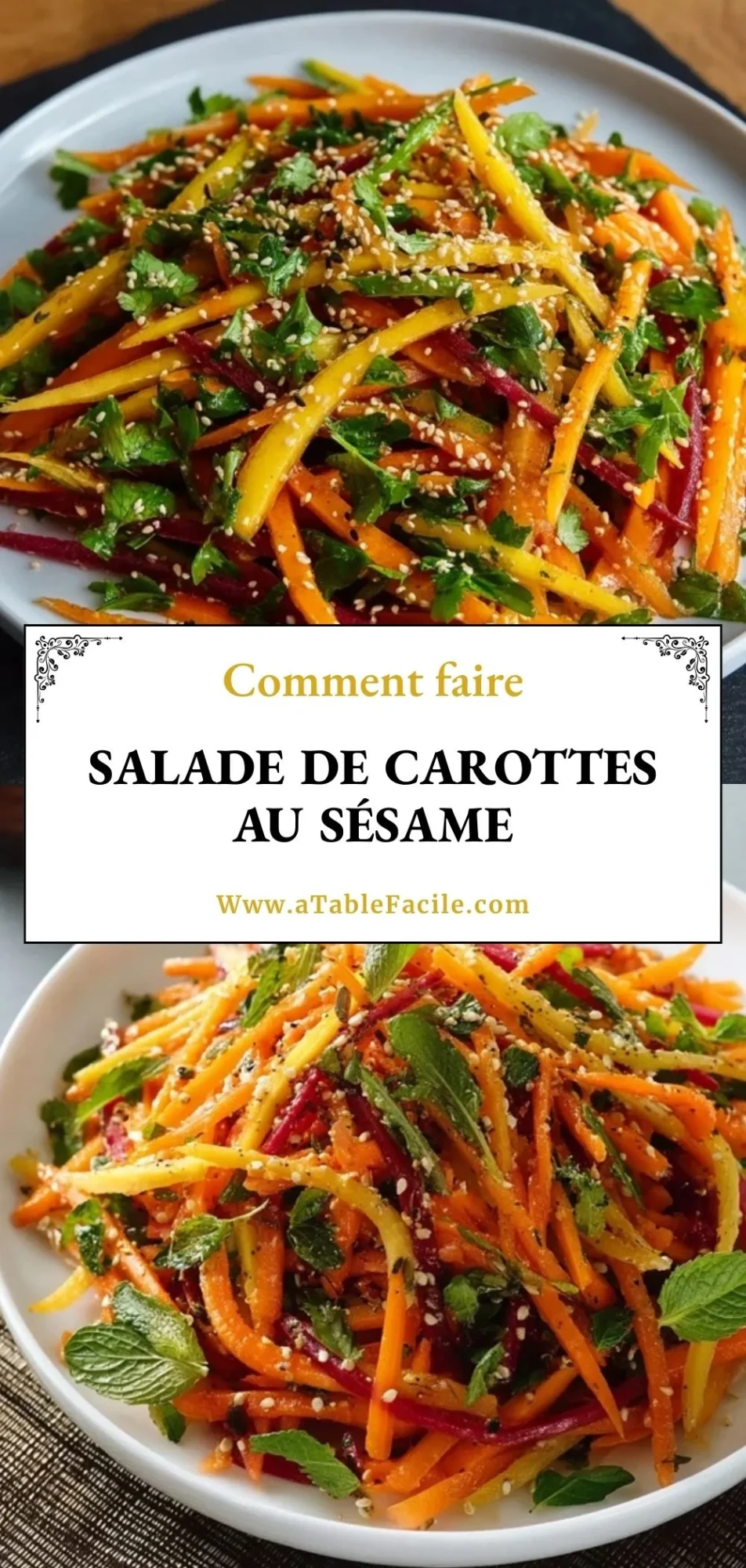 Salade de Carottes au Sésame - Pin 1
