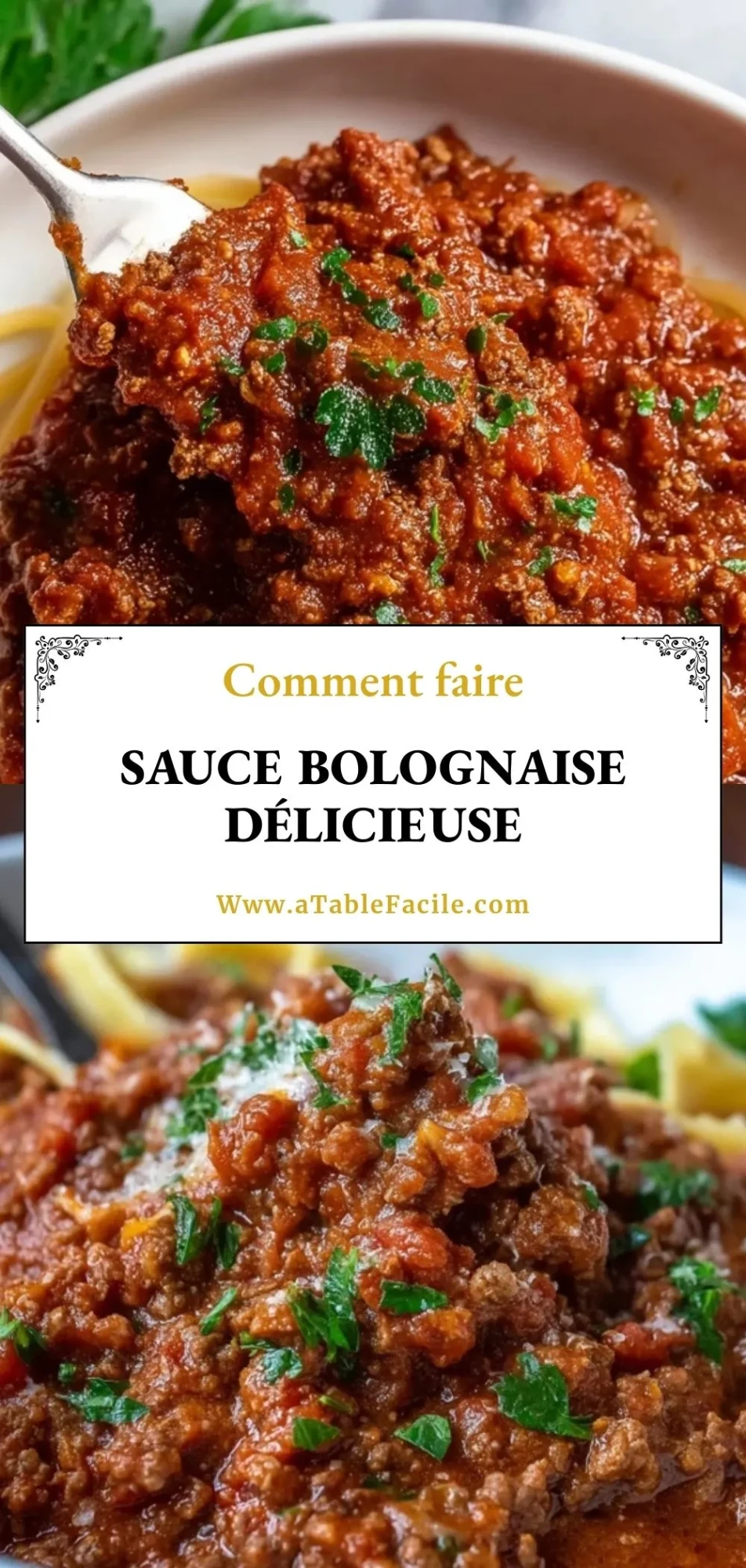 Sauce Bolognaise Délicieuse - Pin 1
