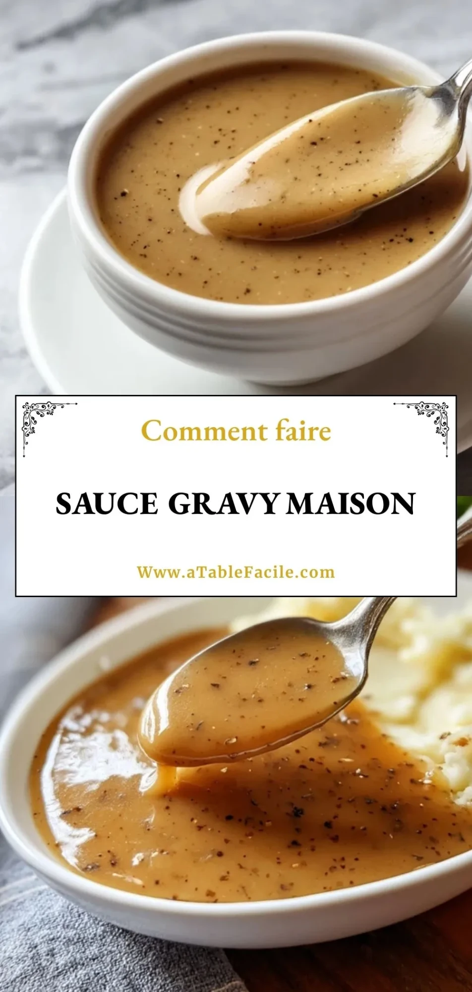 Sauce Gravy Maison - Pin 1