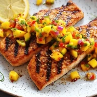 Saumon Grillé Facile Avec Salsa De Mangue - 1