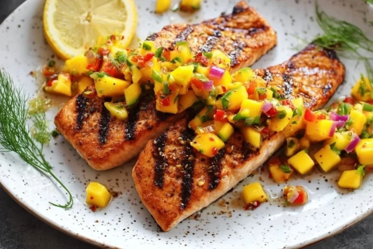 Saumon Grillé Facile Avec Salsa De Mangue - 1