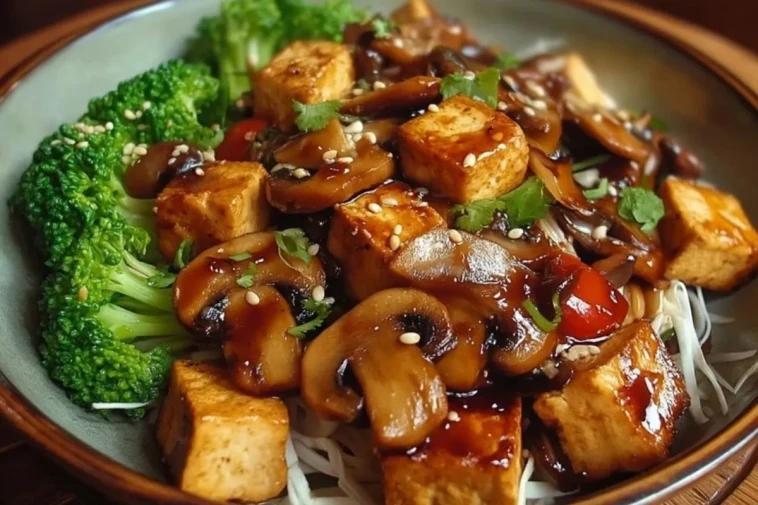 Sauté De Champignons Et Tofu- 1