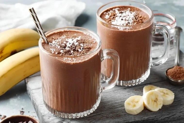 Smoothie Au Chocolat Sain Avec Collagène- 1