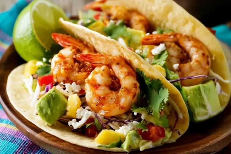 Tacos de crevettes grillées épicées 1
