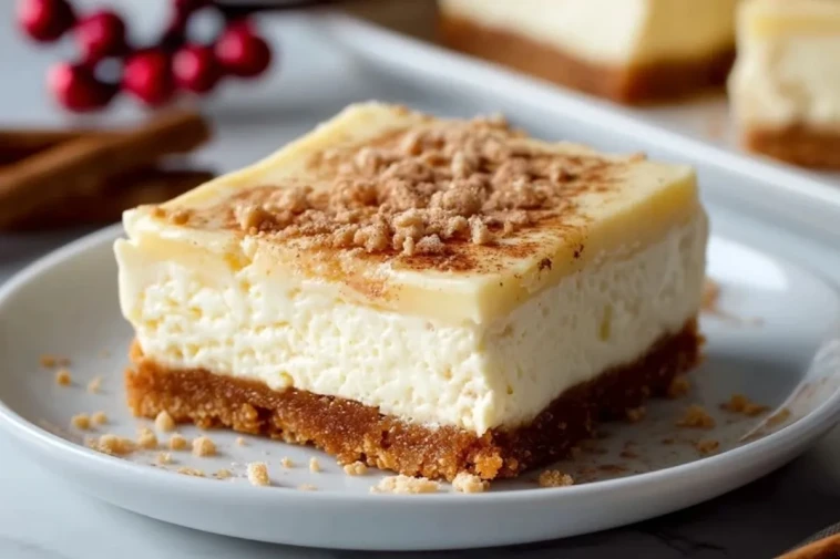 Barres De Cheesecake Au Lait De Poule