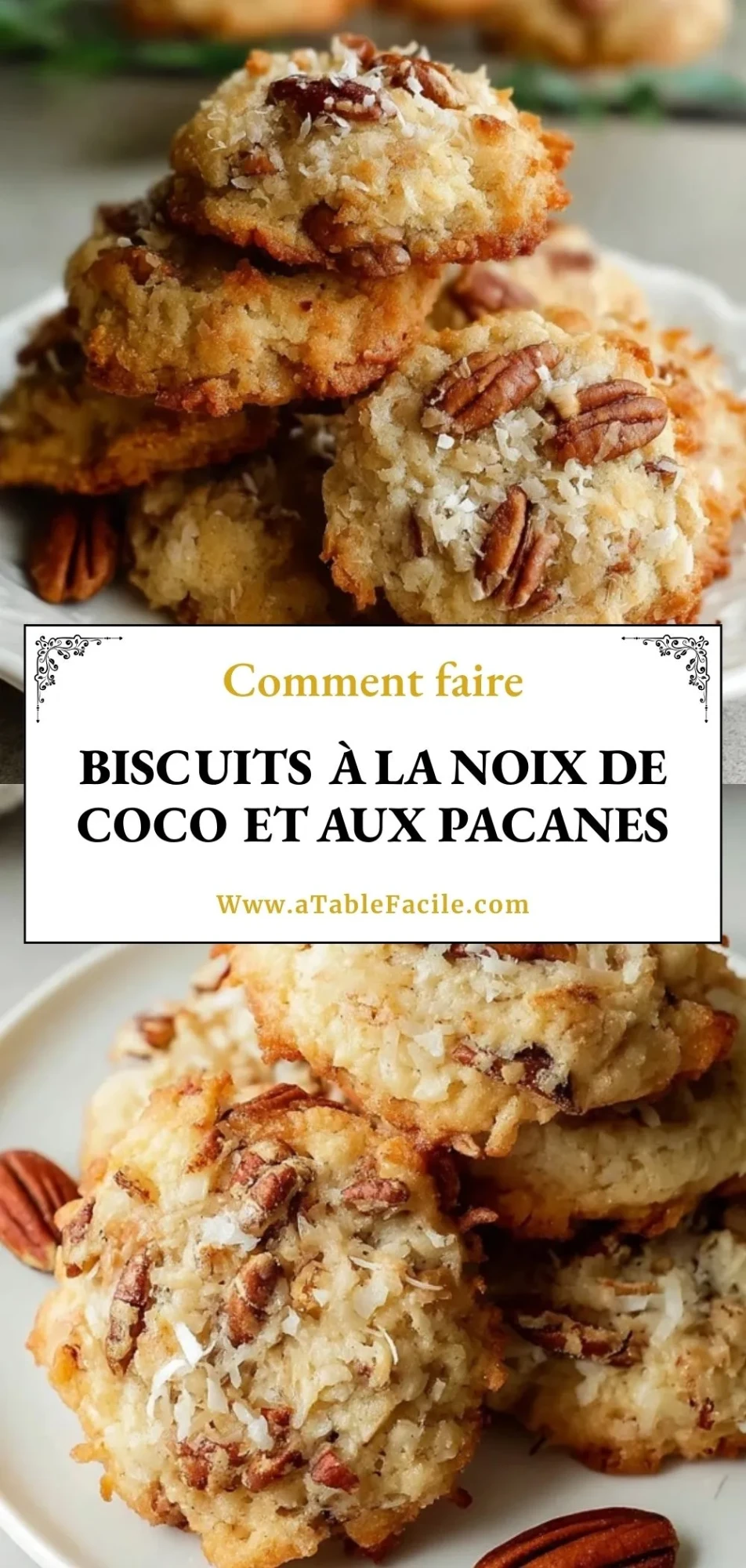 Biscuits À La Noix De Coco Et Aux Pacanes