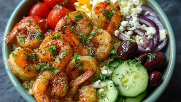 Bol De Crevettes Méditerranéen Facile - 1