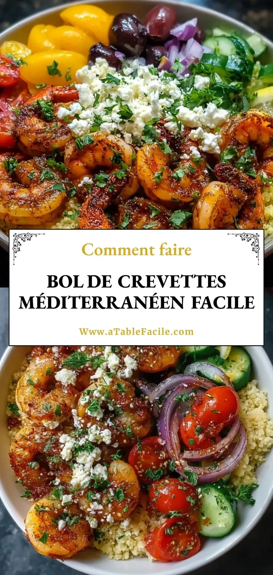 Bol De Crevettes Méditerranéen Facile - Pin 1