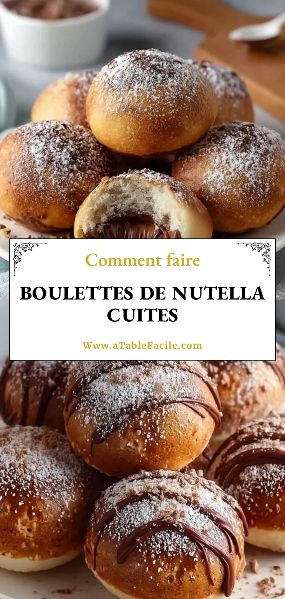 Boulettes De Nutella Cuites - Pin 1