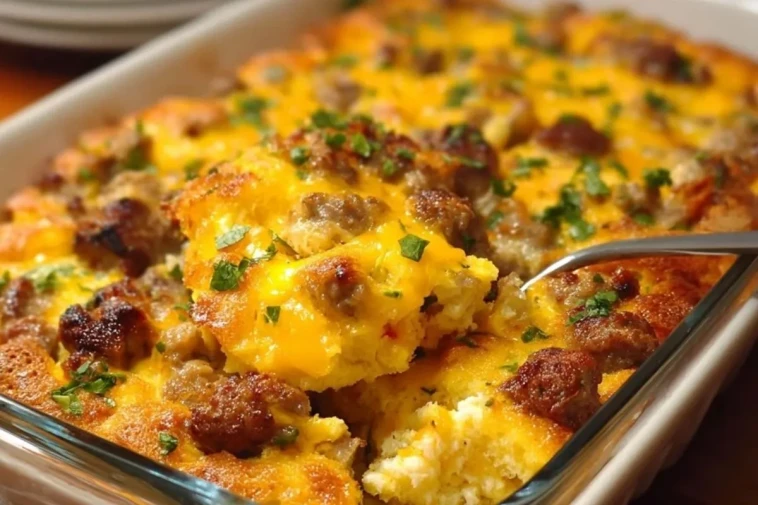 Casserole de Petit-Déjeuner aux Saucisses