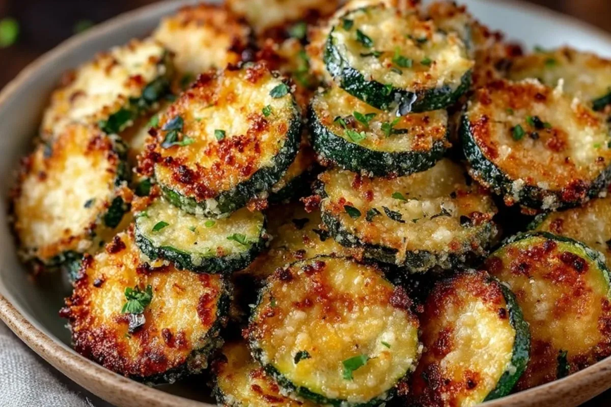 Chips de Courgette Parmesan Croustillantes à lAil - 1