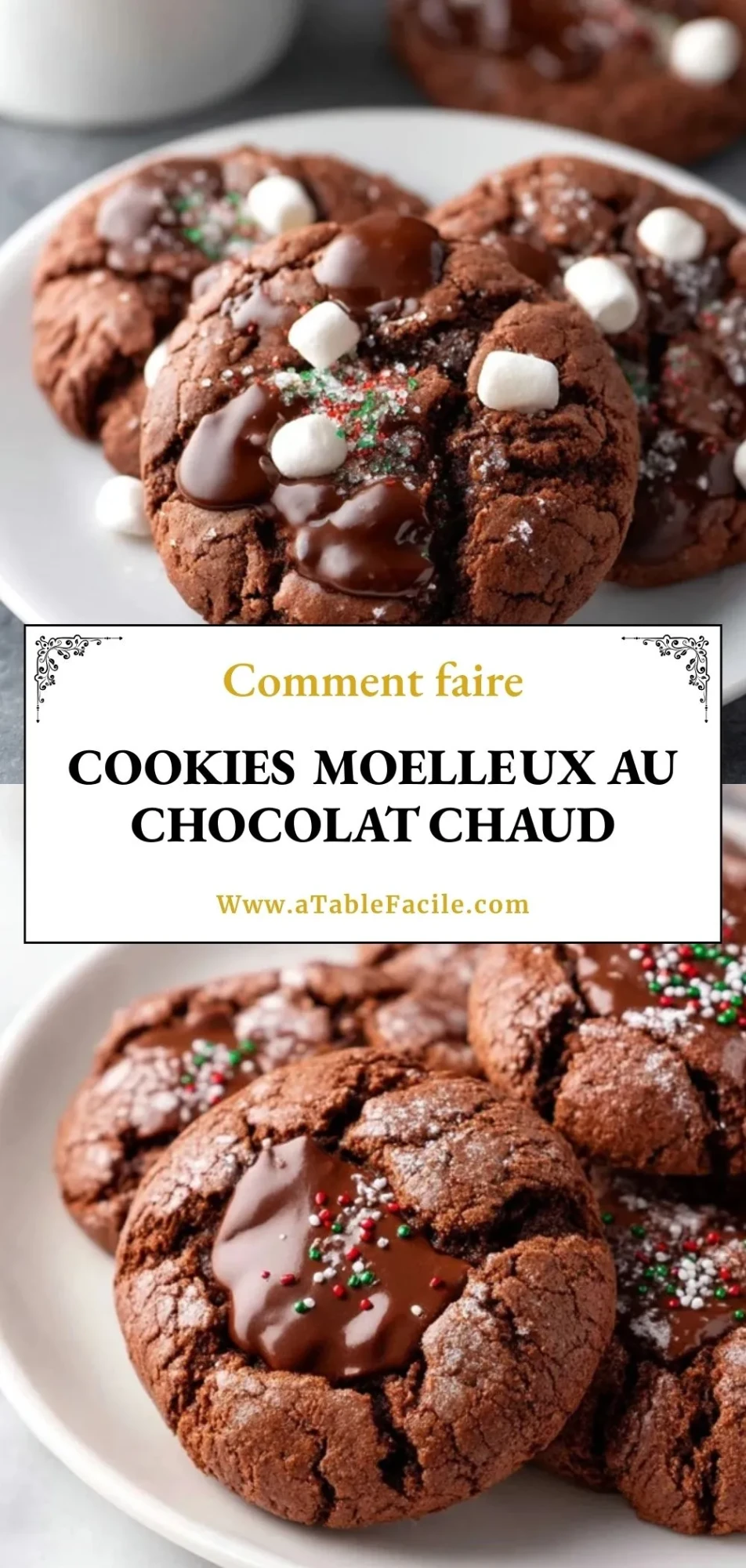 Cookies Moelleux au Chocolat Chaud - Pin 1