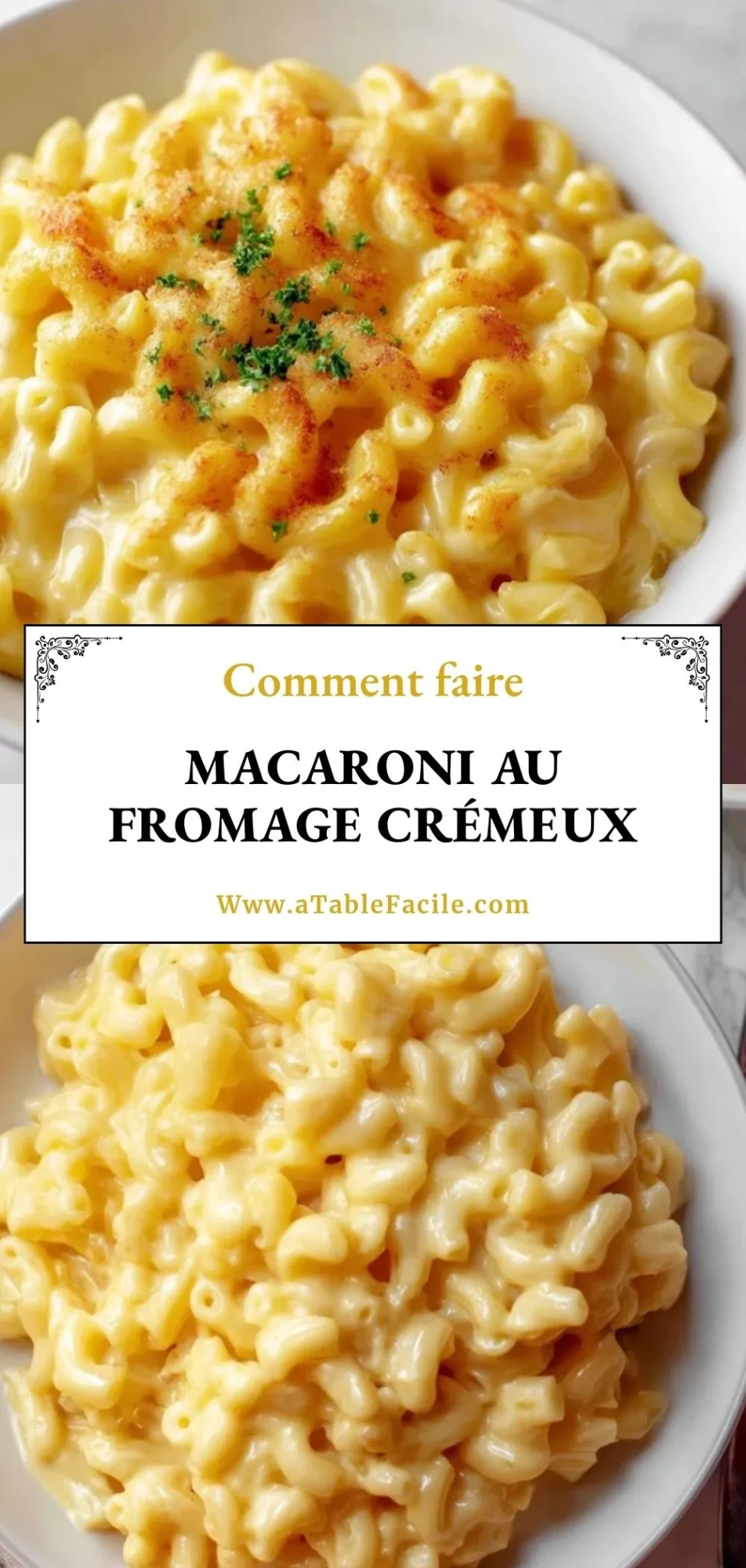 Macaroni Au Fromage Crémeux - Pin 1