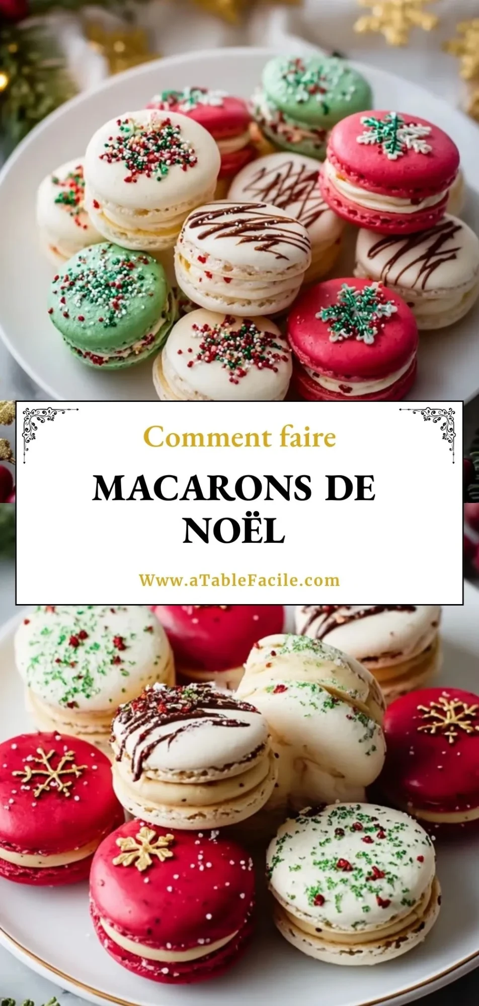 Macarons de Noël