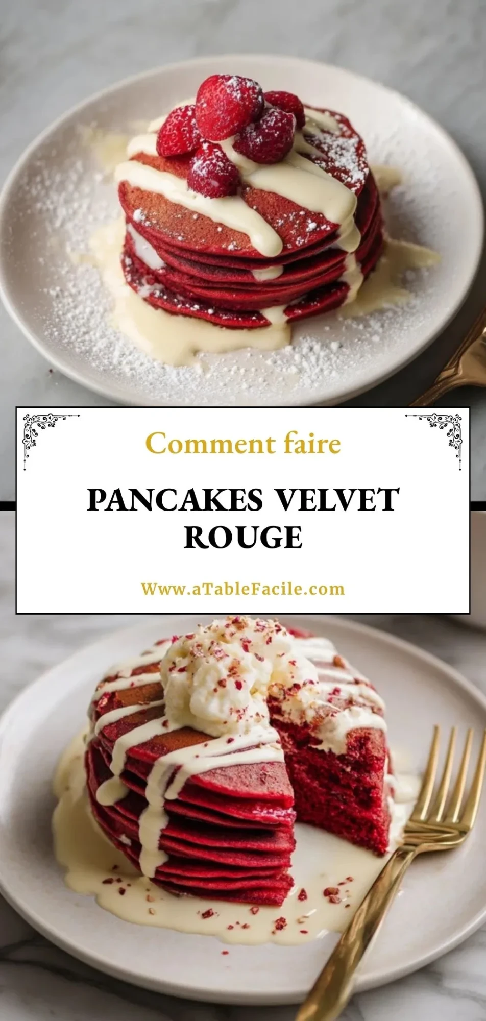 Pancakes Velvet Rouge