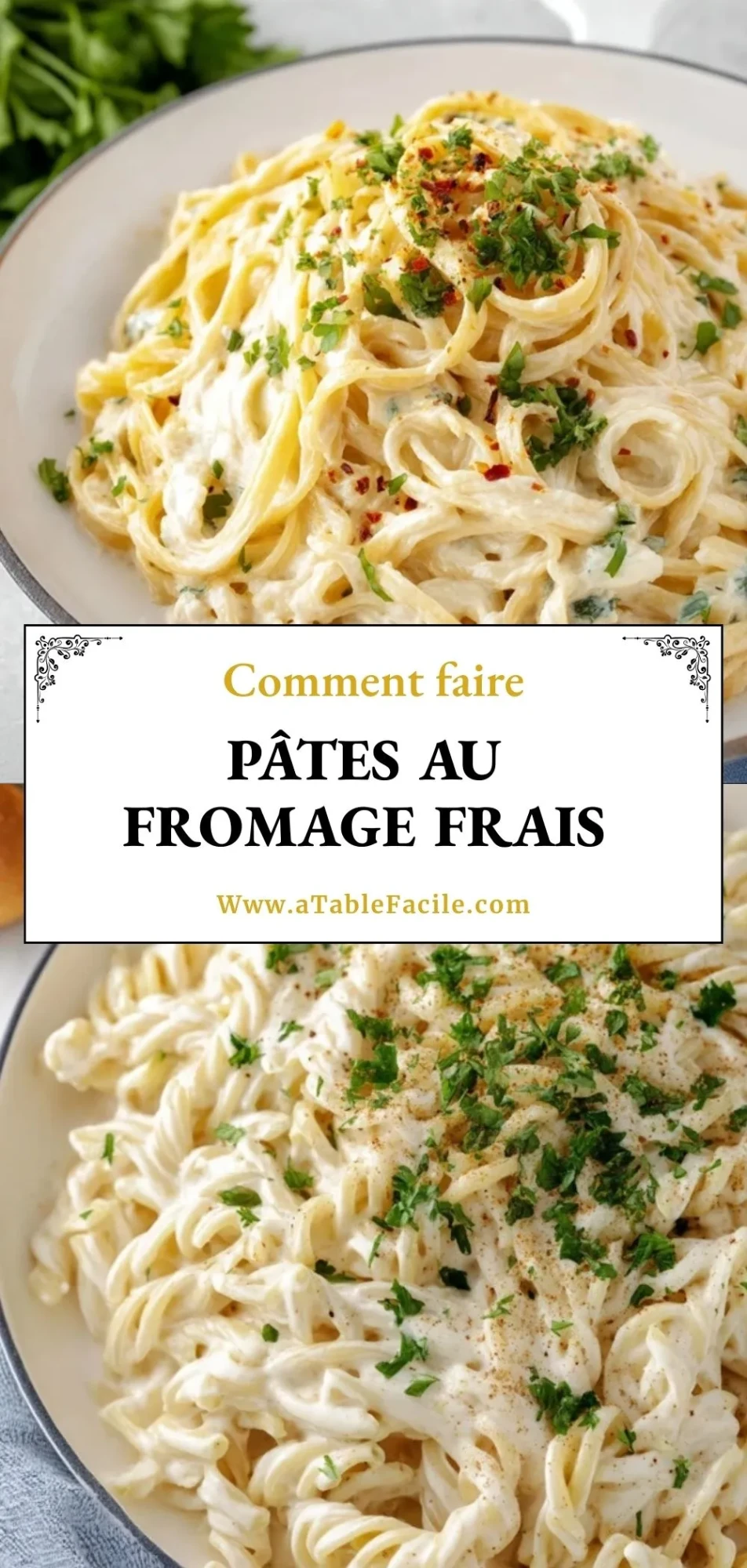 Pâtes Au Fromage Frais