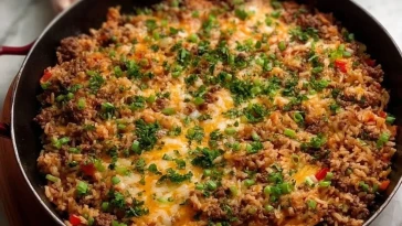 Poêlée Parfaite De Viande Hachée Et Riz