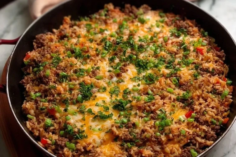 Poêlée Parfaite De Viande Hachée Et Riz