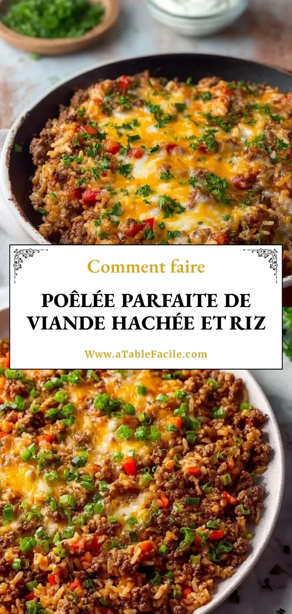 Poêlée Parfaite De Viande Hachée Et Riz