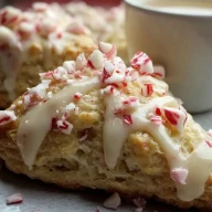 Scones Au Chocolat Blanc Et À La Menthe Poivrée
