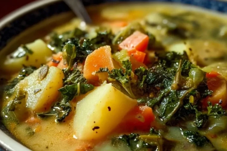 Soupe Épaissie Aux Pommes De Terre Et Au Chou Frisé