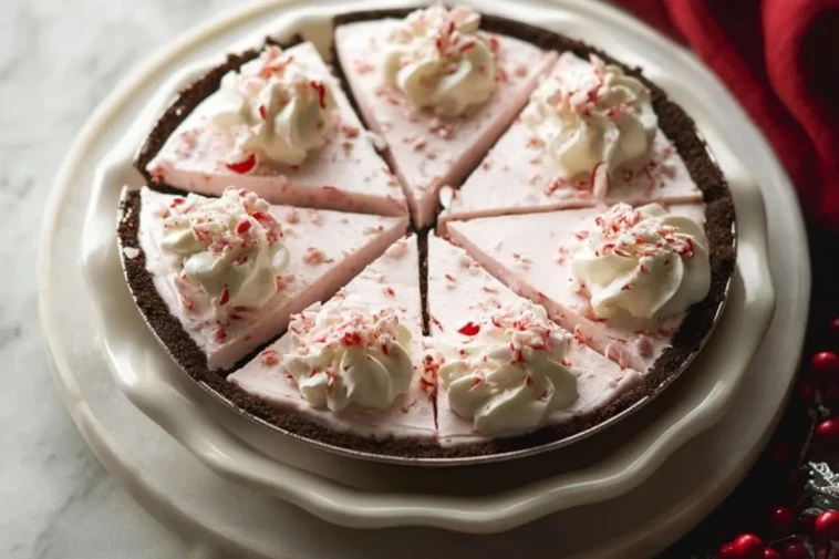 Tarte Au Menthe Poivrée De Noël